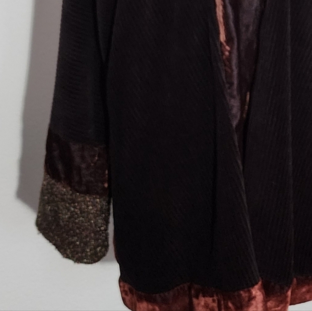 Inner Designs Coat Vintage Opera 1980s Chocolate Brown Size XL - Picture 10 of 15